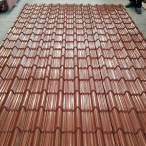 Brick Red Corrugated Steel Roofing Sheet Roofing Sheets Red Wine Color Ppgi Roofing Sheet