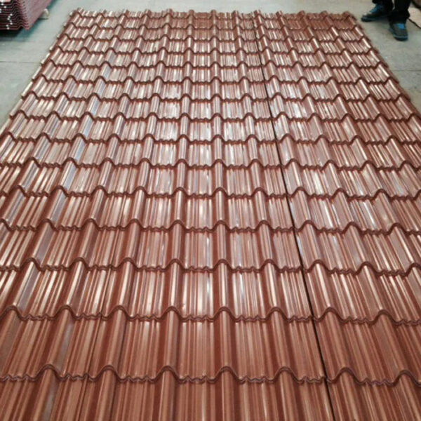 Brick Red Corrugated Steel Roofing Sheet Roofing Sheets Red Wine Color Ppgi Roofing Sheet