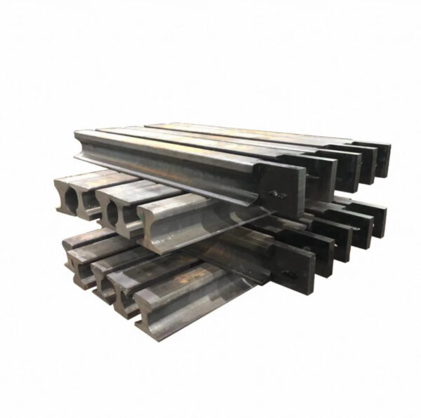 DIN 536 Standard Light Steel Rail Hot Rolled Heavy Rail Railway Guide Rail 900A U71MN 50MN Sizes A45 A55 A65 A75 A100 A120 A150