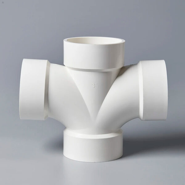 ASTM D1785/2665 plastic pvc straight pipe fittings equal cross - Image 2