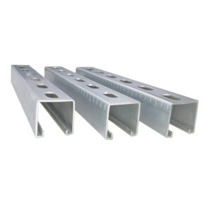 Manufacturer Hot Selling Galvanized Steel Unistrut Strut C Profile rail Channel Dimensions Factory