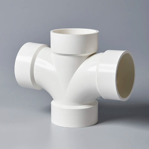 ASTM D1785/2665 plastic pvc straight pipe fittings equal cross - Image 3