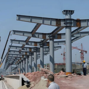 Prefabricated Steel Structure Workshop Building Of High Speed Train Station Steel Railway Station