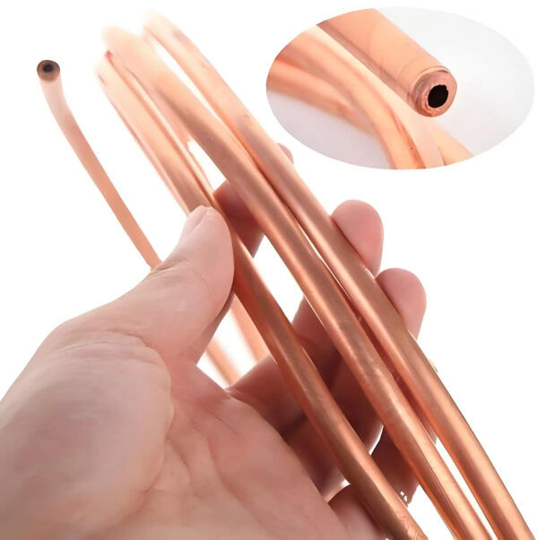 Manufacturer Price Cu 99.9% Pure Copper Tube Pipe ASTM B280 1/2 3/4 for Air Conditioners Refrigeration Bending Welding Services - Image 2