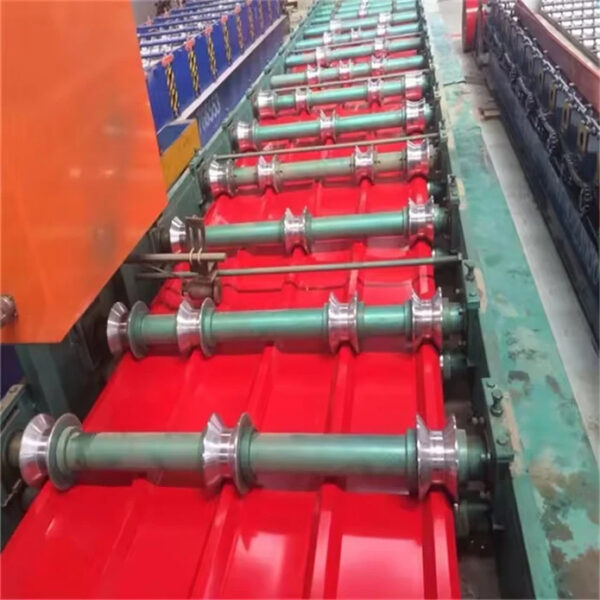 Africa Color Steed Trapezoid Roofing Sheets And Wall Sheets Roll Forming Machine - Image 3