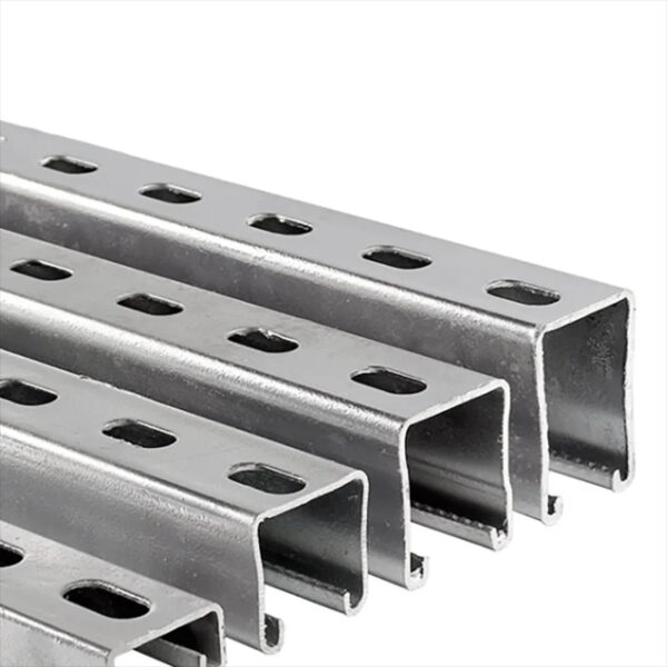 Manufacturer Hot Selling Galvanized Steel Unistrut Strut C Profile rail Channel Dimensions Factory - Image 3