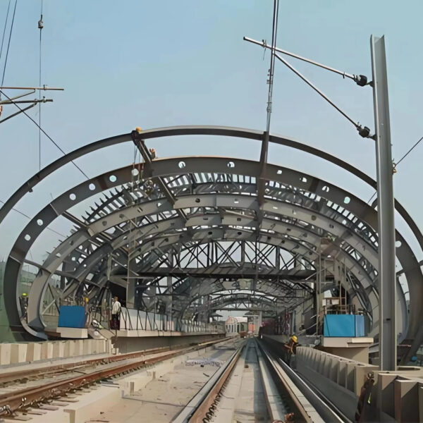 Prefabricated Steel Structure Workshop Building Of High Speed Train Station Steel Railway Station - Image 5