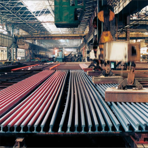 Hot rolled factory direct sale R50 R65 Steel rail DIN Standard A55 A65 A75 A100 A120 Steel rail used in the rail way - Image 5