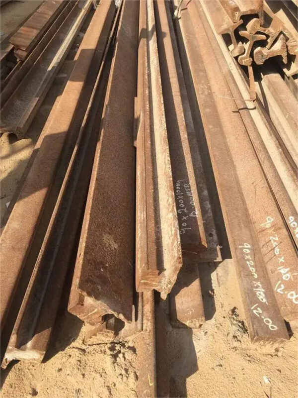 Q235b Crane Rail Iron Profile Processing Train Used Rail Railway Track Railroad Steel Rails Railway Scrap Metal for Building - Image 2