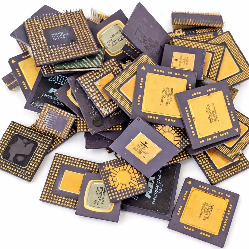 Wholesale Recyclable Ceramic CPU Scrap HMS Grade Electronic Chips for Metal Recovery